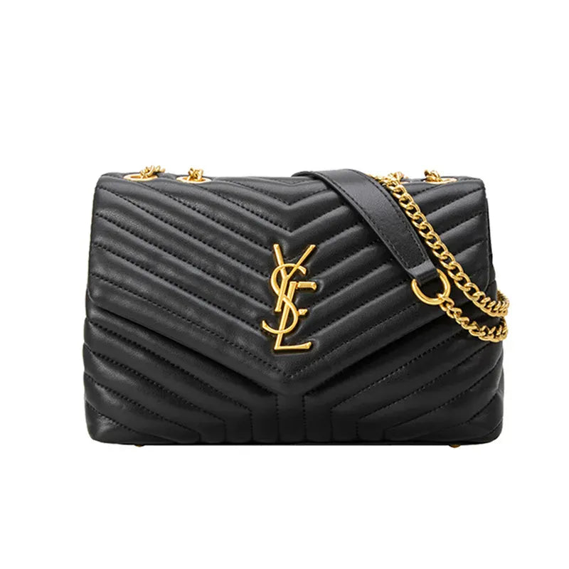 KissICON Classic Leather Medium Square Commuter Shoulder Bag