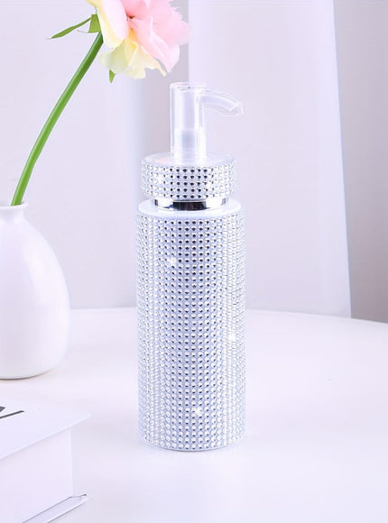 jkthpu-45 Classic White Luxury Diamond 200ml Dispenser Bottle for Lotions  Soaps