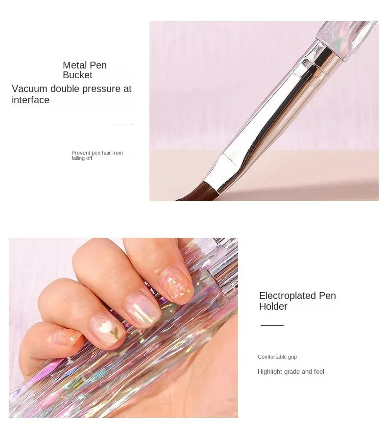 KissICON Clear KissIcon Nail Brush Phototherapy 8 Piece Set -