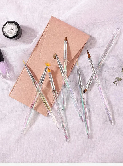 KissICON Clear KissIcon Nail Brush Phototherapy 8 Piece Set -