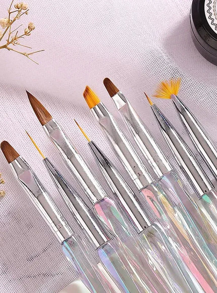 KissICON Clear KissIcon Nail Brush Phototherapy 8 Piece Set -