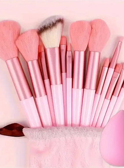 KissICON Clear Professional Makeup Brush Set 13 or 33 Piece