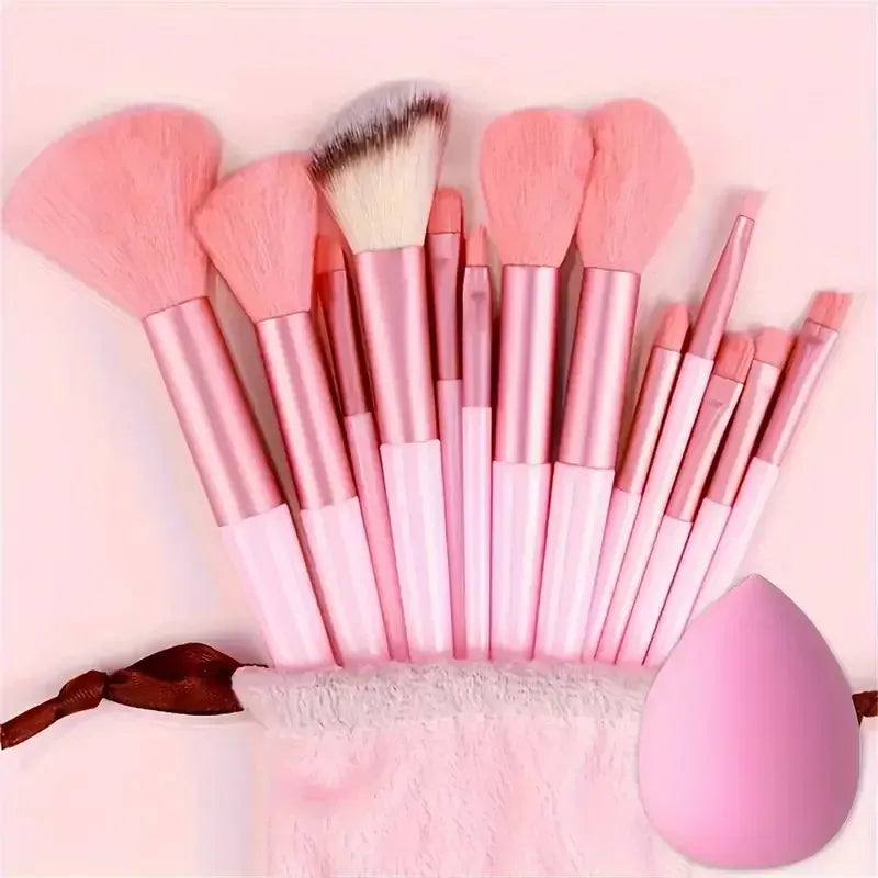 KissICON Clear Professional Makeup Brush Set 13 or 33 Piece