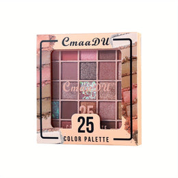 KissICON Cmaadu-25 color eyeshadow 25color Shimmer Earth Palette Travelready Waterproof
