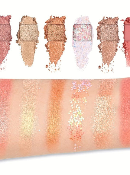 KissICON Cmaadu-25 color eyeshadow 25color Shimmer Earth Palette Travelready Waterproof