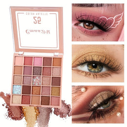 KissICON Cmaadu-25 color eyeshadow 25color Shimmer Earth Palette Travelready Waterproof
