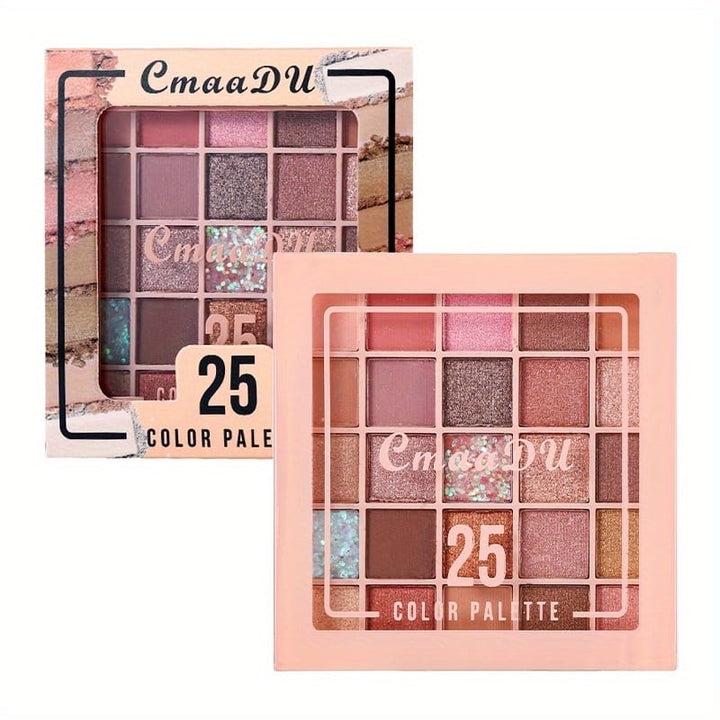 25color Shimmer Earth Palette Travelready Waterproof