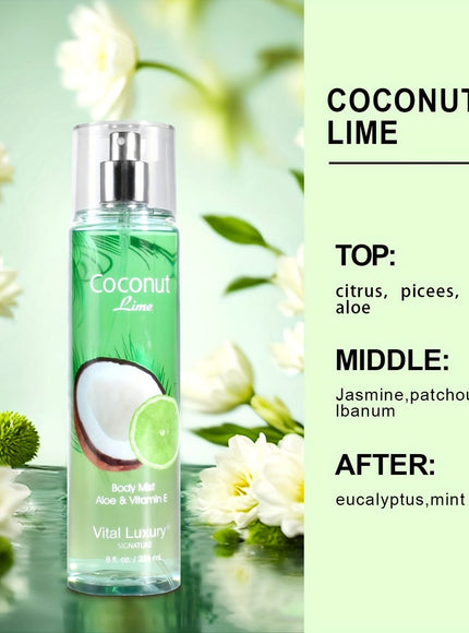 KissICON Coconut Lime-8Fl.oz KissIcon Floral Body Mist For Women Blossom Berry