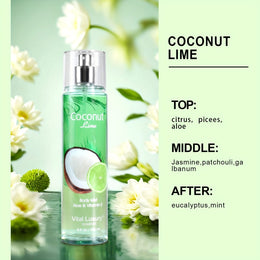 KissICON Coconut Lime-8Fl.oz KissIcon Floral Body Mist For Women Blossom Berry