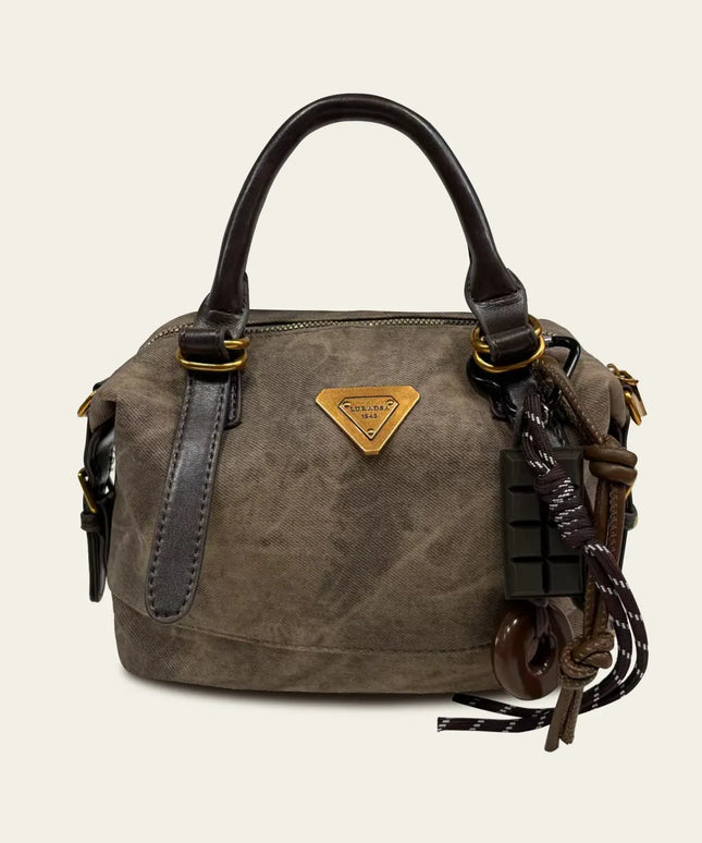 Dropshipman Coffee / (20cm<Max Length<30cm) Retro casual women's single-shoulder leather handbag, handmade leather crossbody bag
