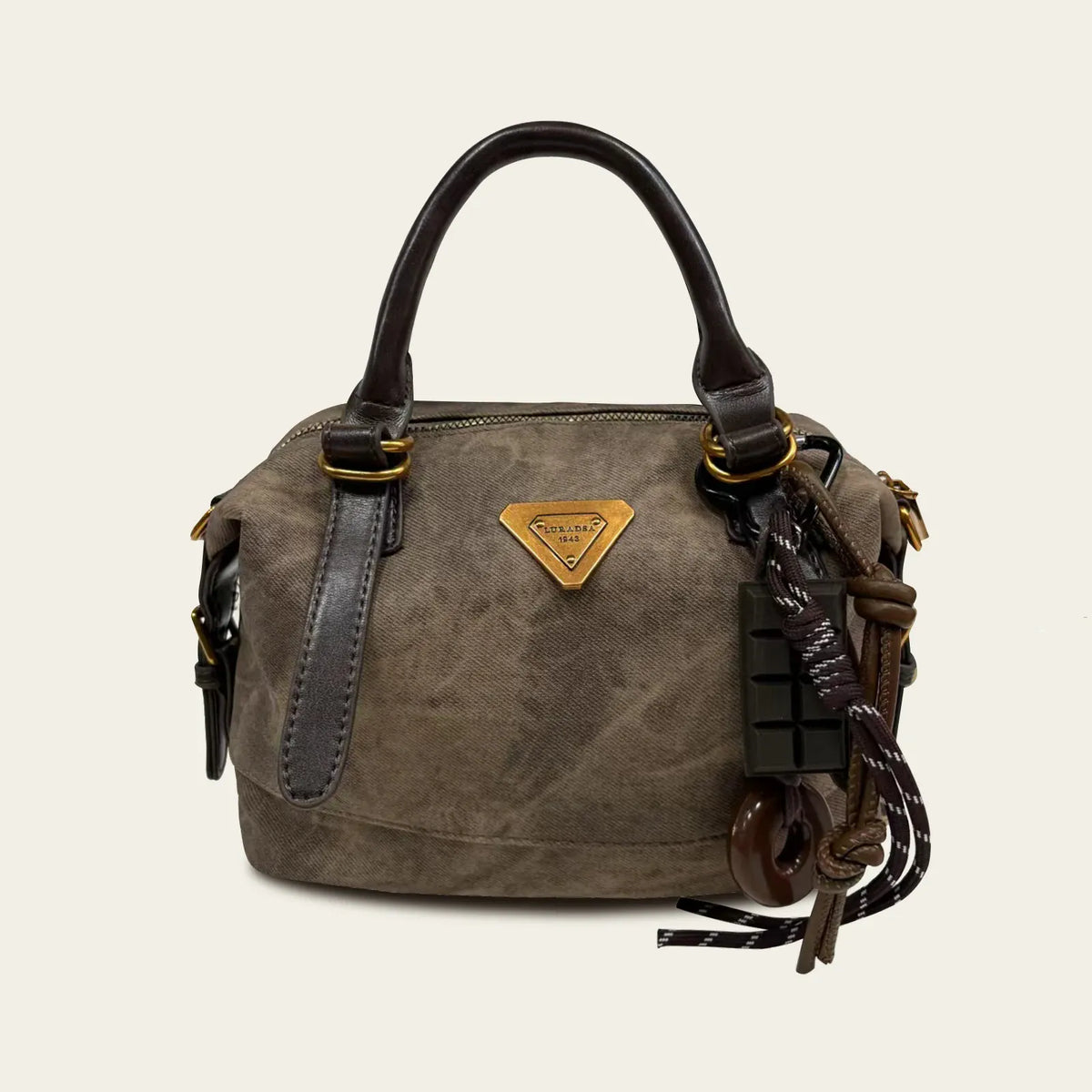 Dropshipman Coffee / (20cm<Max Length<30cm) Retro casual women's single-shoulder leather handbag, handmade leather crossbody bag