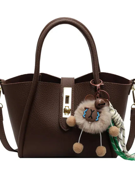 KissICON Coffee / 26x11x16cm Women's Shoulder Hand Carry Tote – Vintage