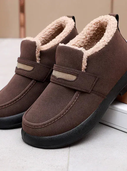 KissICON coffee / 40 Women's Snow Boots Soft Loafers Women's Winter Korean