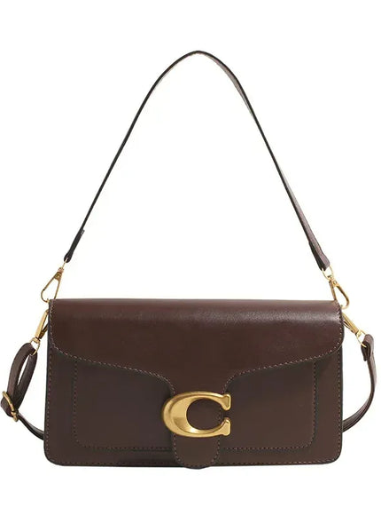 KissICON Coffee Chic Minimalist Square Commuter Shoulder Bag