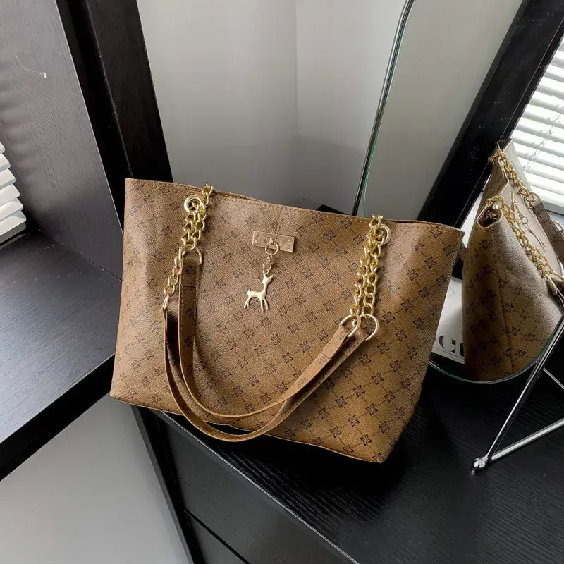 KissICON Coffee Presbyopic Handbag – Printing Shoulder Shopping
