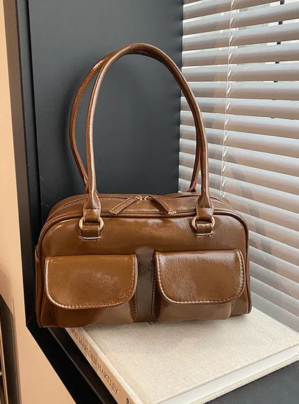 KissICON Coffee Shoulder Woman Handbag – Purse Black Bags