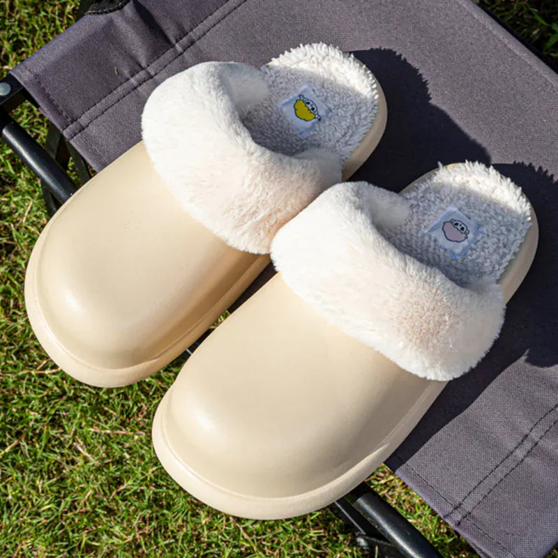 KissICON Coldproof Warm Home Slippers for Women Faux Fur