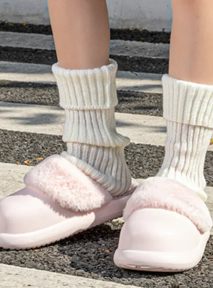 KissICON Coldproof Warm Home Slippers for Women Faux Fur
