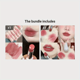 KissICON Color #01+Color #08 💋 Hydrating Liquid Lipstick With Dewy Finish -