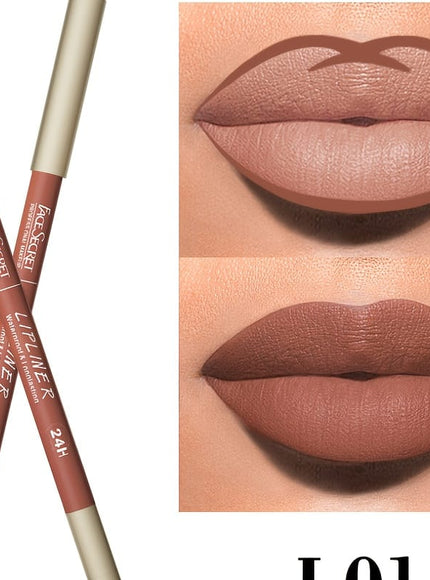 KissICON Color #01 KissIcon Long-Lasting Waterproof Lip Liner - Rich Pigment