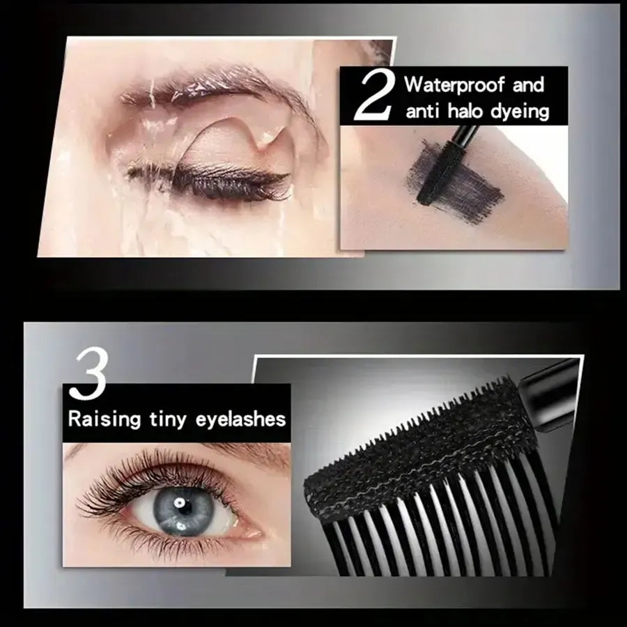 KissICON Color-01 KissIcon Waterproof 4D Mascara Thick Curl - Smudge