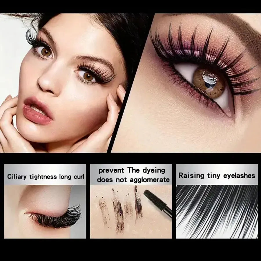 KissICON Color-01 KissIcon Waterproof 4D Mascara Thick Curl - Smudge