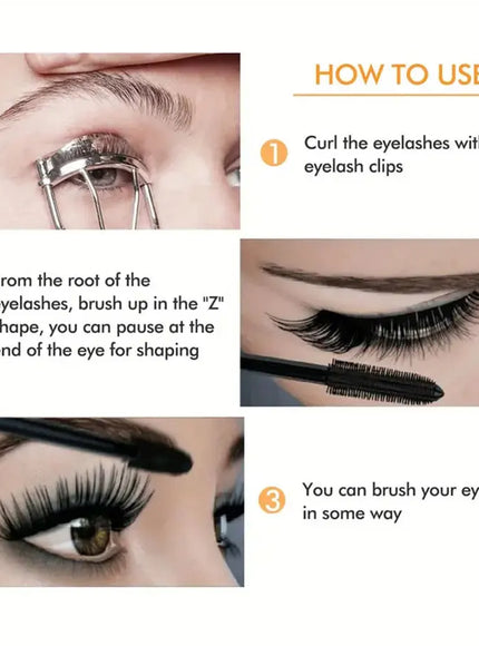 KissICON Color-01 KissIcon Waterproof 4D Mascara Thick Curl - Smudge