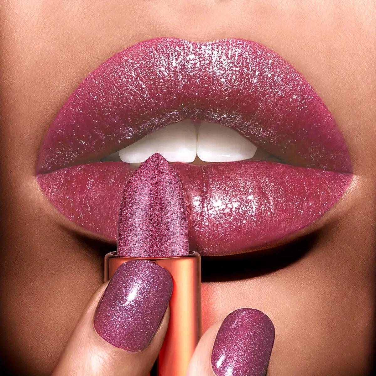 KissICON Color 05 KissIcon Rose Smoke Powder Lipstick - Waterproof Shine