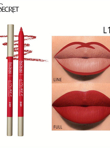KissICON Color #12 KissIcon Long-Lasting Waterproof Lip Liner - Rich Pigment