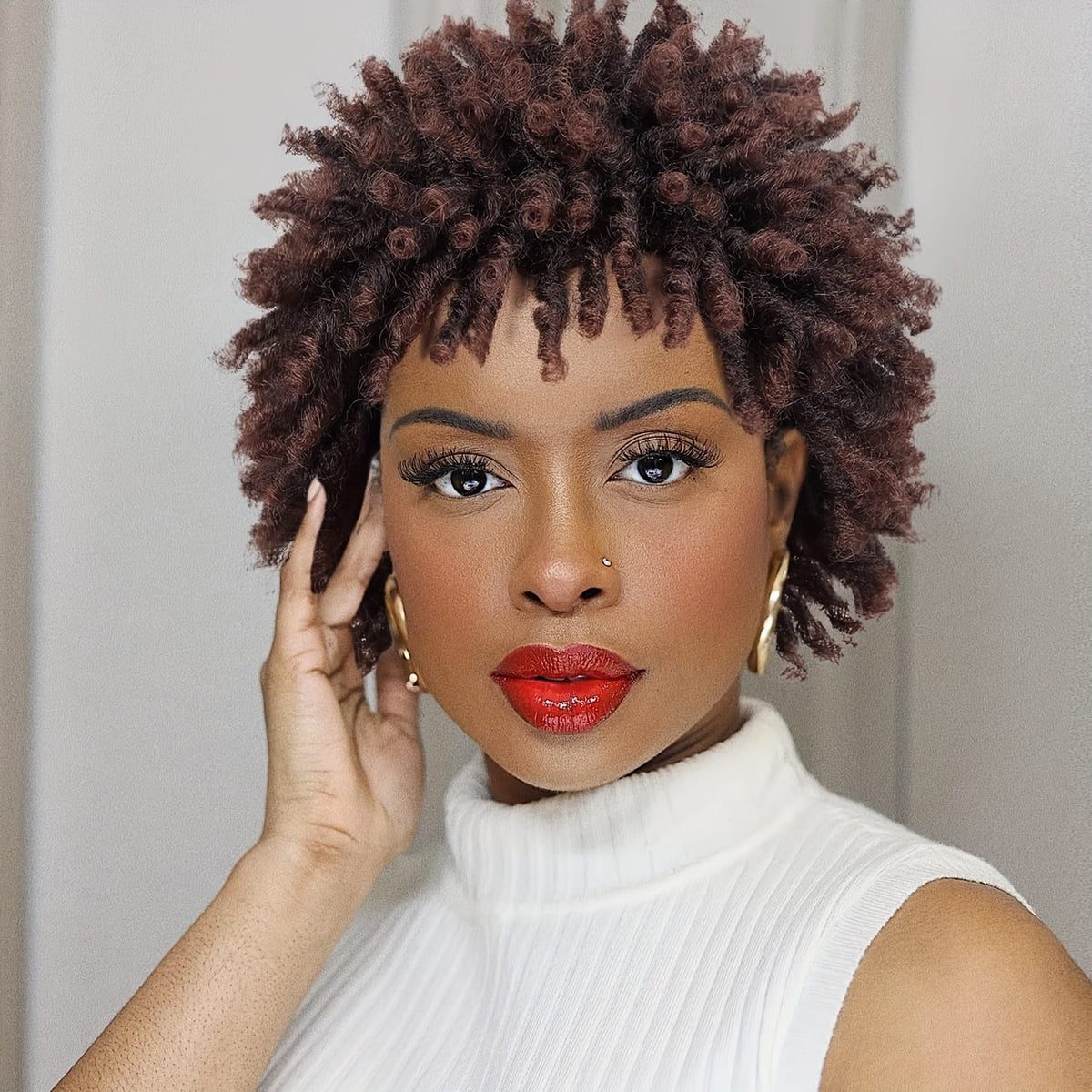 KissICON Color 2 / 6inch Kissicon Chic Short Dreadlock Wig Ombre