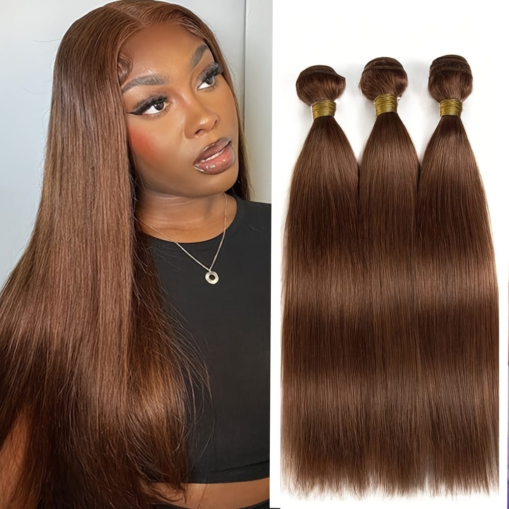 KissICON Color 2 Womens Yaki Straight Hair Extensions - Heat Resistant