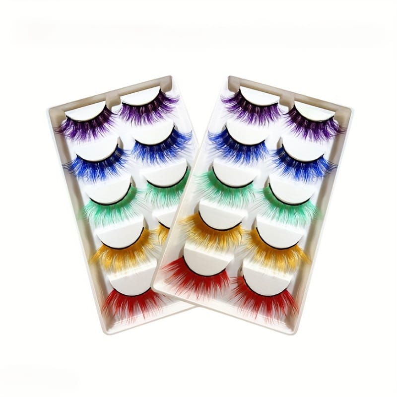 KissICON Color mix KissIcon Colorful 3D False Eyelashes Set - Bold