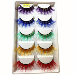 KissICON Color mix KissIcon Colorful 3D False Eyelashes Set - Bold