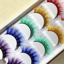 KissICON Color mix KissIcon Colorful 3D False Eyelashes Set - Bold