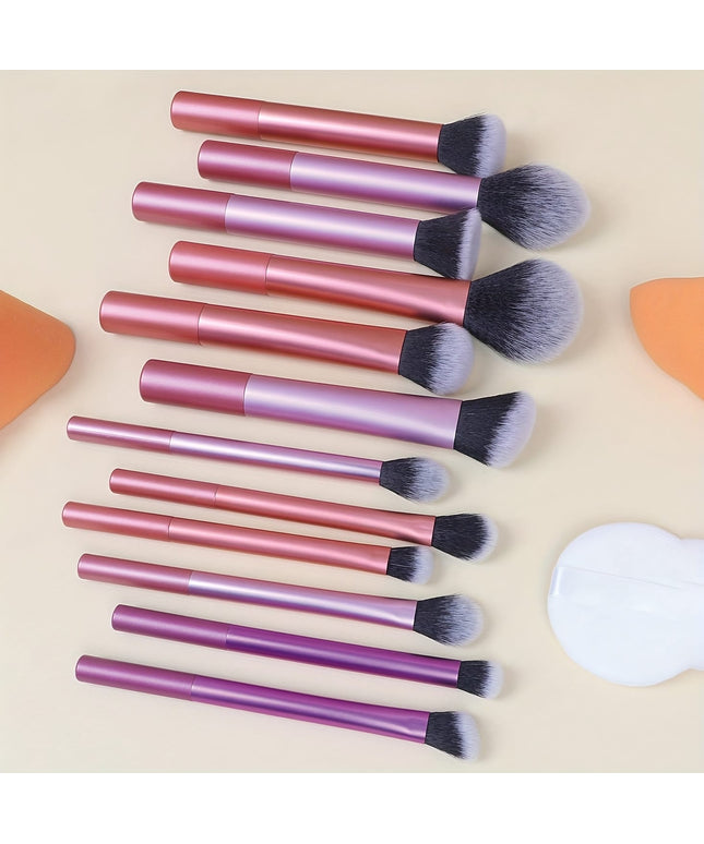 KissICON Color RT-15PC 15piece Colorful Makeup Brush Set – Beginners