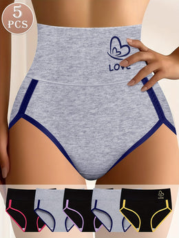 jkthpu-45 ColorBlock Tummy Control Comfort Briefs  5 Pack
