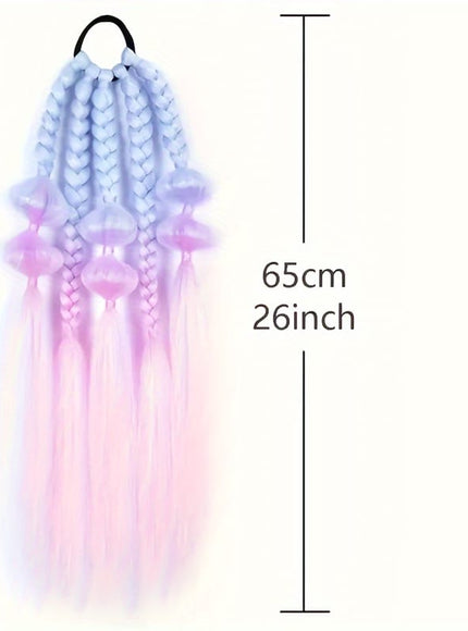 KissICON Colorful Braided Hair Extensions Easy Braid Bra