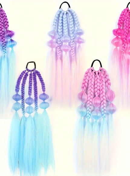 KissICON Colorful Braided Hair Extensions Easy Braid Bra