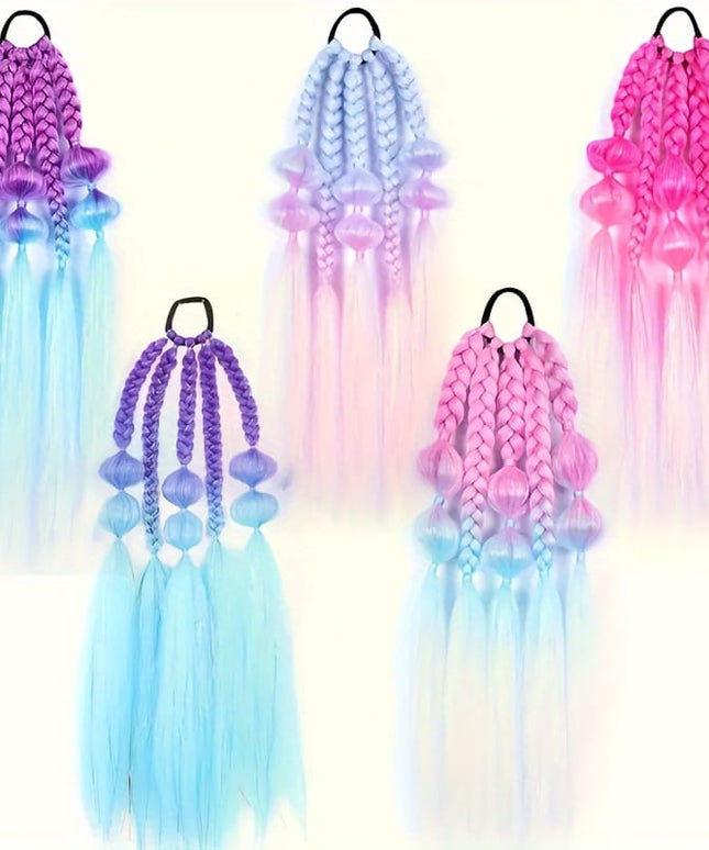 KissICON Colorful Braided Hair Extensions Easy Braid Bra