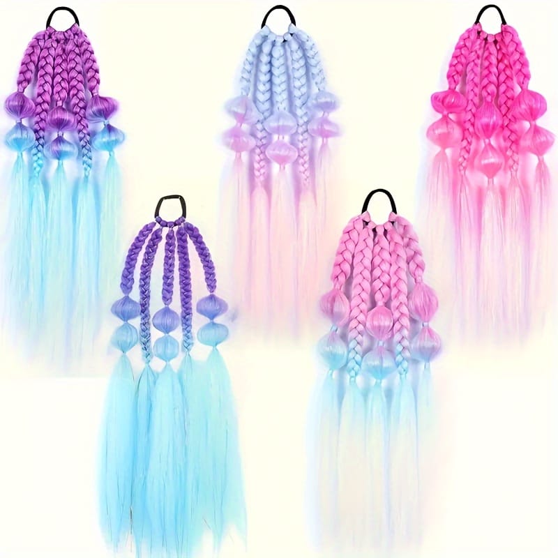 KissICON Colorful Braided Hair Extensions Easy Braid Bra