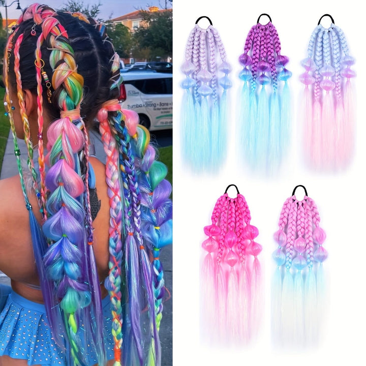 Colorful Braided Hair Extensions Easy Braid Bra