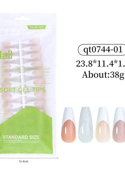 KissICON Colorful Fake Nails Set - Adhesive Glue Press