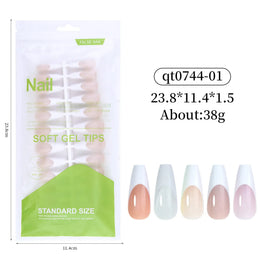 KissICON Colorful Fake Nails Set - Adhesive Glue Press