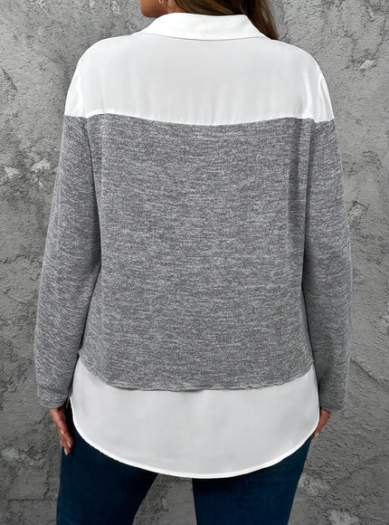 jkthpu-45 Comfort Stretch Fit Top for Plus Size Women | KissICON