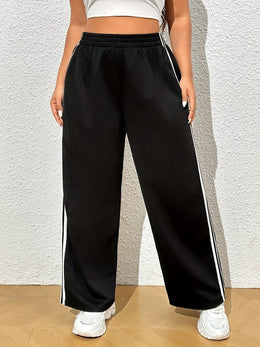 jkthpu-45 Comfort Stretch Straight Leg Pants for Plus Size Women | KissICON