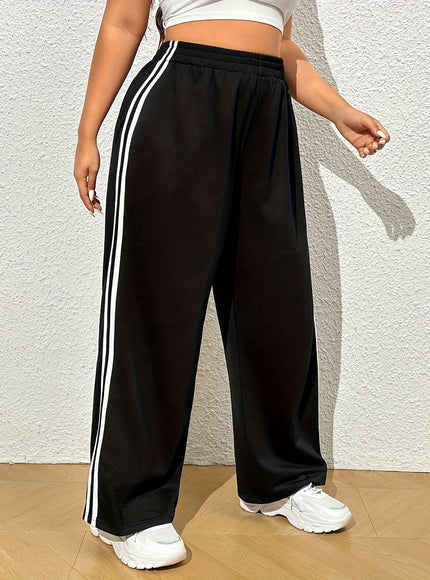jkthpu-45 Comfort Stretch Straight Leg Pants for Plus Size Women | KissICON