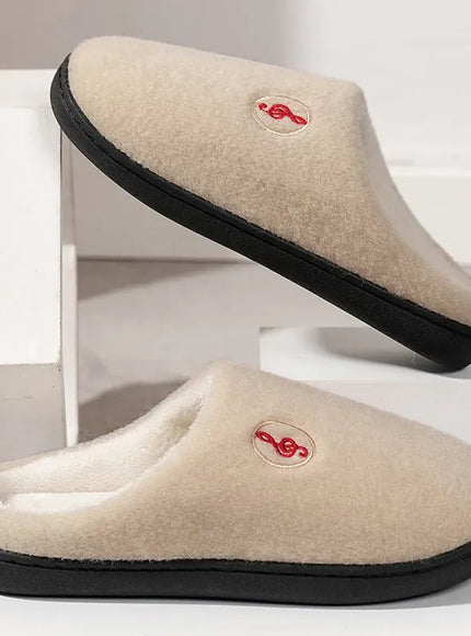 KissICON Comfort Warm Couples Home Cotton Slippers Winter Non