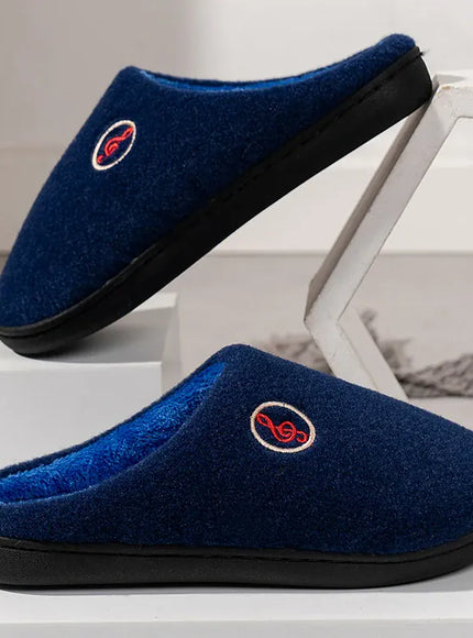 KissICON Comfort Warm Couples Home Cotton Slippers Winter Non