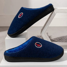 KissICON Comfort Warm Couples Home Cotton Slippers Winter Non
