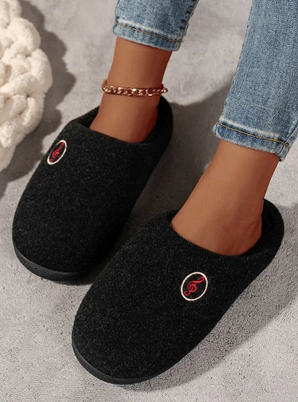 KissICON Comfort Warm Couples Home Cotton Slippers Winter Non